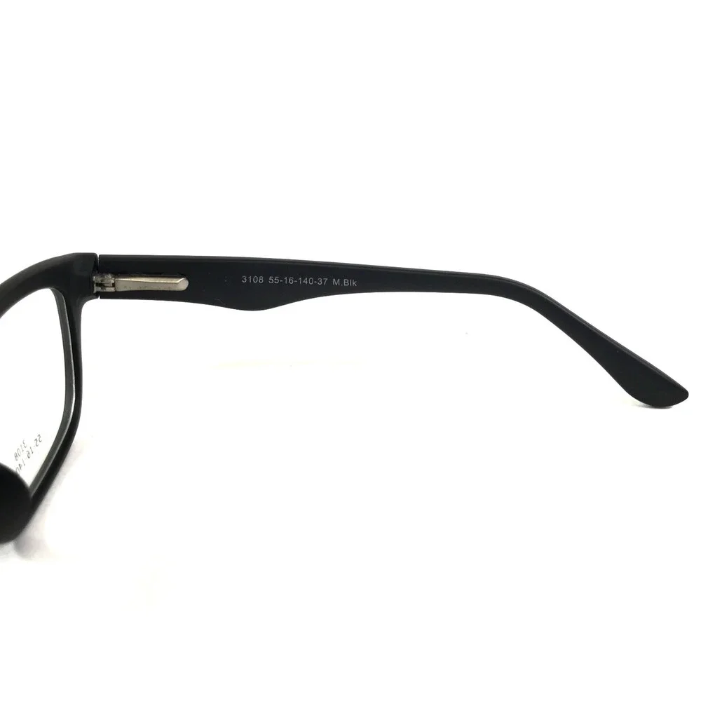 Dolce & Poesia Eyeglasses Frames 3108 37 M. Blk Matte Black Rectangle 55-16-140